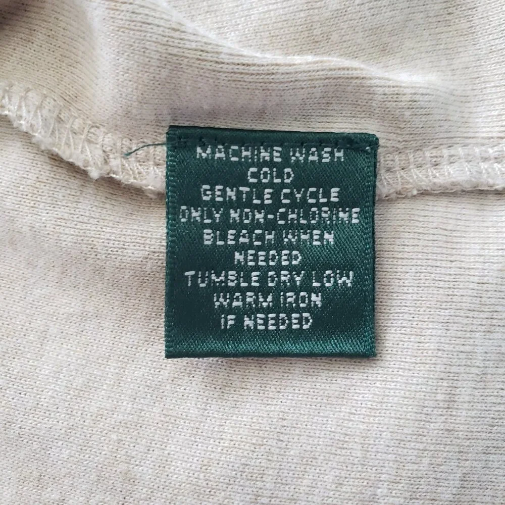 Vintage Lauren Ralph Lauren Crew Neck Pullover Sweater Womens 2X Tan Minimalist - Picture 5 of 8